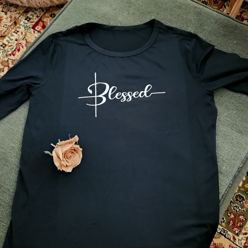 Long sleeve "Blessed" t-shirt